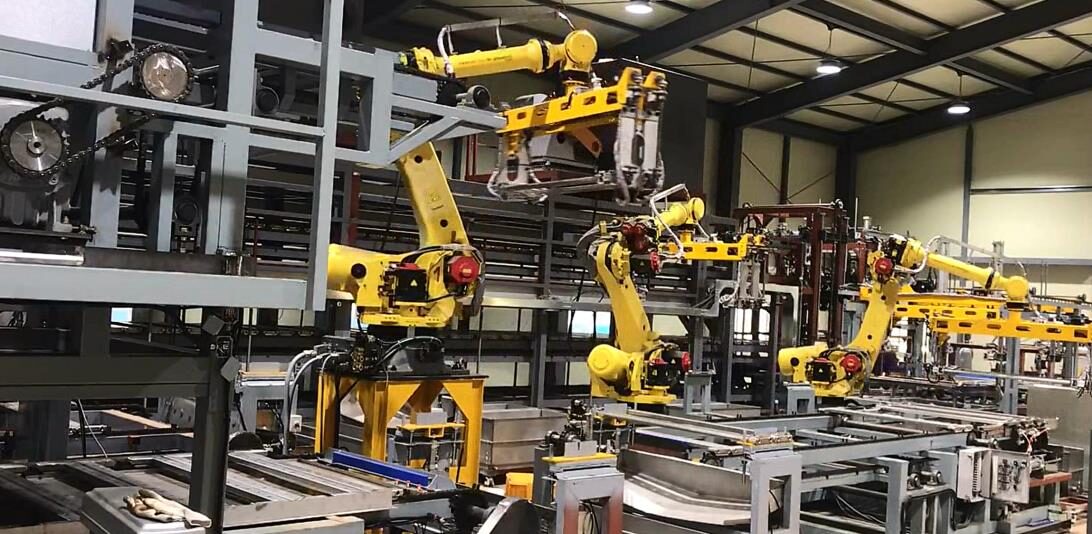 Six axis robotic production line